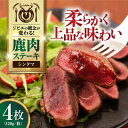 【ふるさと納税】鹿肉 シンタマ120g×4枚 《喜茂別町》【EBIJIN】 ジビエ 鹿 シンタマ 希少部位 ステーキ ステーキ用 赤身 冷凍 冷凍配送 北海道 ...