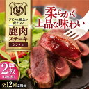 【ふるさと納税】【全12回定期便】鹿肉 シンタマ120g×2枚 《喜茂別町》【EBIJIN】 ジビエ 鹿 シンタマ 希少部位 ステーキ ステーキ用 赤身 冷凍 ...