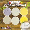 【ふるさと納税】 北海道 Ruhiel 完熟フルーツジェラート 120ml 6個 ジェラート 旬 フルーツ 季節 ランダム 果物 アイス ミルク 牛乳 冷菓 自...
