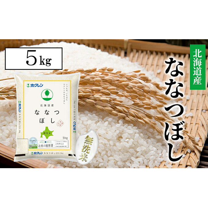 【ふるさと納税】ななつぼし無洗米5kg（5kg×1）　【お米・ななつぼし・無洗米・5kg】