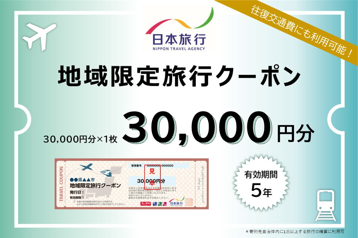 【ふるさと納税】日本旅行 地域限定旅行クーポン【30,000円分】 ツアー 宿泊 旅行 交通 5年 トラベル 宿泊券 チケット スキー スノボ 旅行券 観光 北海道 旅行 ニセコ 倶知安町　【旅行・チケット・旅行・宿泊券】その2