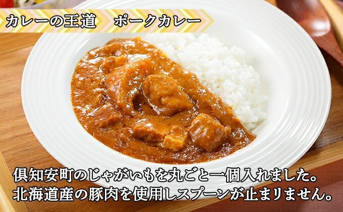 【ふるさと納税】北海道 倶知安 ポークカレー 200g 20個 中辛 レトルト食品 加工品 時短 豚肉 野菜 じゃがいも お取り寄せ グルメ 詰め合わせ 【お肉・豚肉・加工食品】
