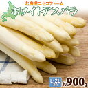 【ふるさと納税】【 2026年 発送 】 北海道産 アスパラガス ホワイト 約 900g L - 2L サイズ 混合 アスパラ 旬 朝採り 新鮮 お取り寄せ 産地直送 産直 野菜 農作物 詰め合わせ 国産 北海道 倶知安町  お届け:2026年5月中旬~6月上旬まで