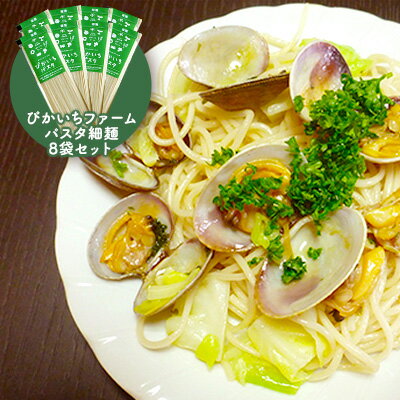 【ふるさと納税】ぴかいちファームのぴかいちパスタ細麺　【麺類・パスタ】　お届け：2019年12月上旬より順次出荷