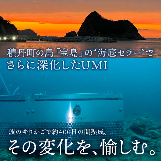 【ふるさと納税】海底熟成 火の帆 UMI 500ml:45%北海道ふるさと納税 積丹町 ふるさと納税 北海道 ジン 洋酒 蒸溜酒 お酒 クラフトジン フキノトウ 通販 ギフト 贈答品 贈り物