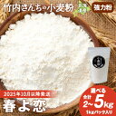 【ふるさと納税】≪10月以降発送開始≫ 竹内さんちの小麦粉 選べる2kg〜5kg【北海道 春よ恋(1袋 1kg)便利な小分け袋でお届け】小麦粉 春よ恋 小分け ...