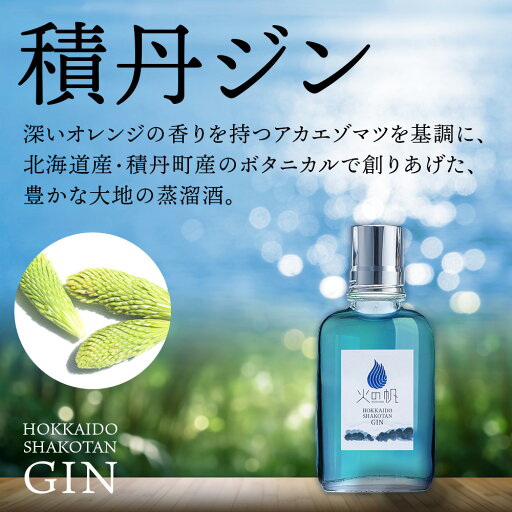 【ふるさと納税】火の帆(HONOHO) KIBOU BLUE 100ml 選べる1本~5本北海道ふるさと納税 積丹町 ふるさと納税 北海道 ジン 洋酒 蒸溜酒 お酒 クラフトジン アカエゾマツ 通販 ギフト 贈答品 贈り物