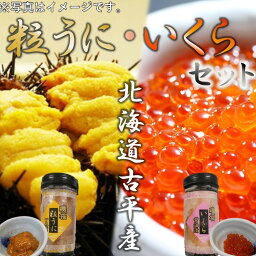 【ふるさと納税】うに・いくらセット 【 粒うに 粒ウニ うに ウニ いくら イクラ 一夜漬け 醤油漬 北海道産 国産 海鮮 魚介類 魚貝類 海の幸 人気 セット 】