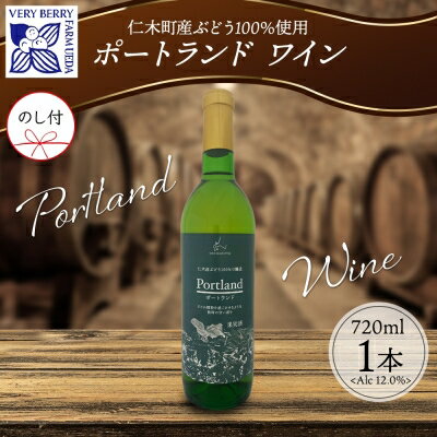 2位! 口コミ数「0件」評価「0」無地熨斗 ポートランド ブドウ ワイン 720ml 1本 熨斗付き葡萄 ぶどう 果実 果実酒 お酒 アルコール 白ワイン 辛口 お取り寄せ ･･･ 