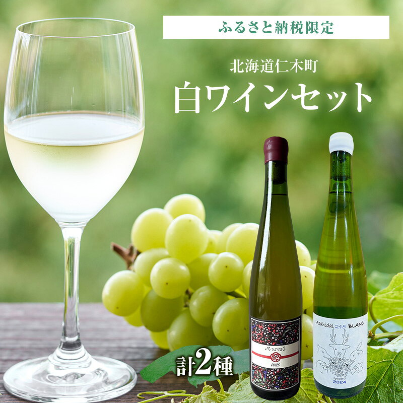 ふるさと納税限定セット 北海道仁木町 Domaine Bless醸造 白2本セット【Domaine Bless×naritaya】 お酒 酒 果実酒 晩酌 葡萄 ぶどう ブドウ 料理 食事 お祝い 北海道 仁木町 飲み比べ　お届け：2026年10月から順次出荷