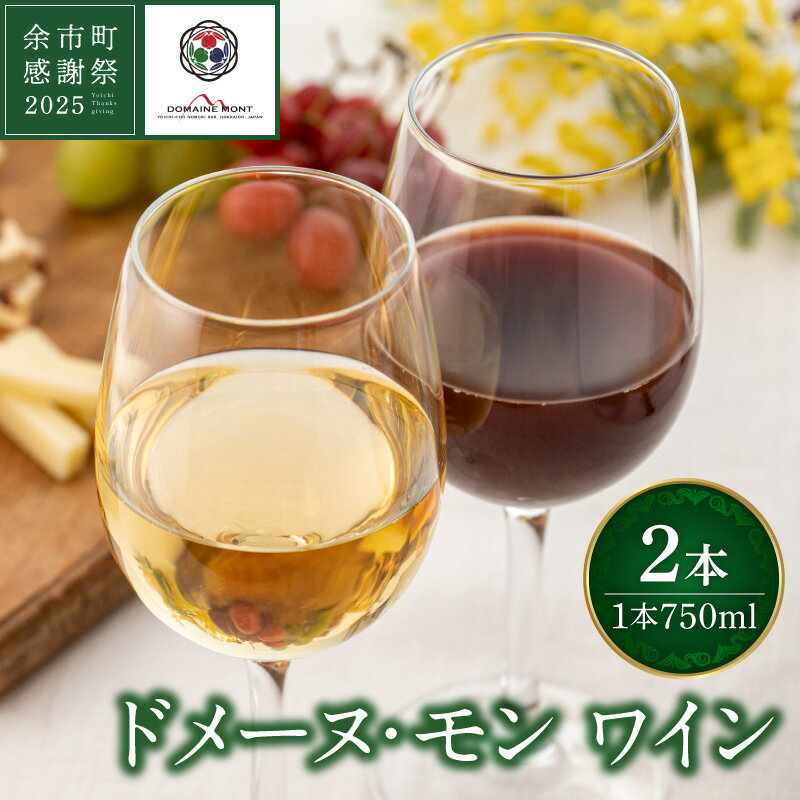 [余市町感謝祭2025]lot2542 ドメーヌ・モン 赤白ワイン2本セット