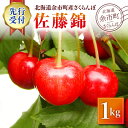【ふるさと納税】【2025年7月上旬発送分 先行予約】さくらんぼ ( 佐藤錦 ) 1kg 北海道 余市 余市町農業協同組合 フルーツ デザート 果物 季節限定 ...