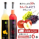 【ふるさと納税】【定期便3ヵ月】ぶどう&りんごリキュール計2本【品種おまかせ】〈余市リキュールファクトリー〉 北海道 余市町 送料無料