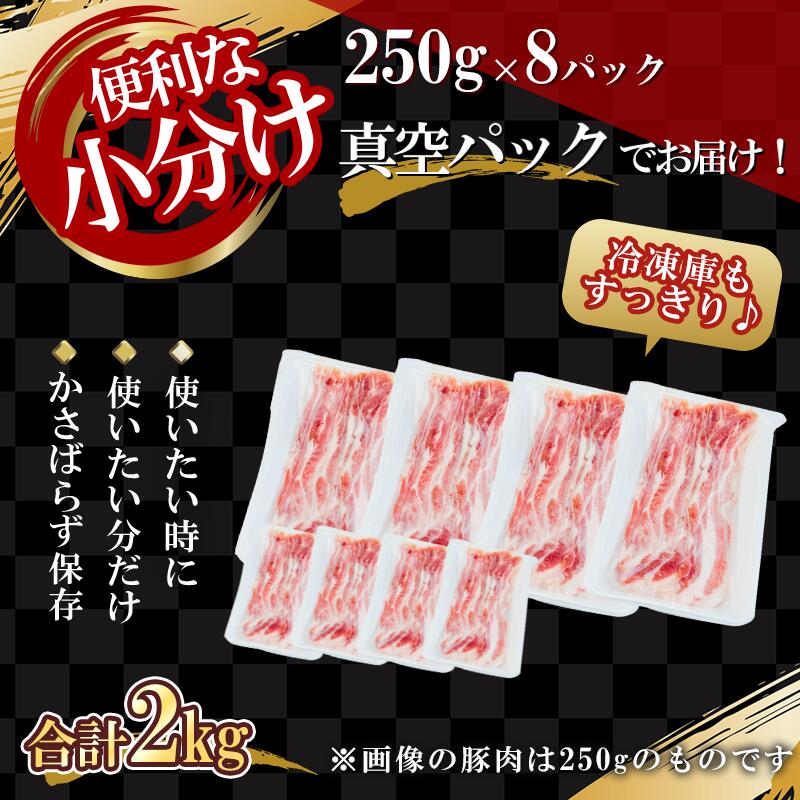 【ふるさと納税】【農場直送】真空パック 北海道産 北島ワインポーク バラスライス 2kg【小分け】