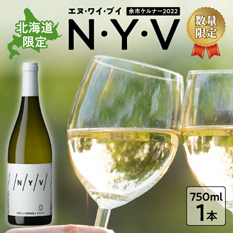 【ふるさと納税】数量限定 ＆ 北海道限定 N・Y・V（エヌ・ワイ・ブイ） 余市ケルナー 2022 白ワイン 辛口 マスカットのような余韻 魚料理 ニッカ余市ヴィンヤード お取り寄せ 北海道 余市町 送料無料