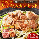 【ふるさと納税】道民のソウルフード!なまら美味しい! ジンギスカン セット 1.2kg 【生ラム肩ロース300g、生ラムショルダー300g、ラムショルダーロール600g (味付けなし300g、味付けあり300g)】 ダイエットにもおすすめ 北海道 余市町 送料無料