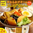 【ふるさと納税】【ナン付き!】やわらか チキンスープカレー2食セット クレイジースパイス CRAZY SPICE チキンカレー レトルト お手頃 冷凍 スープカ...