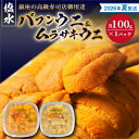 【ふるさと納税】【2026年夏!新岡商店より発送】 塩水バフンウニ & ムラサキウニ ( 各 100g )【銀座の高級寿司店御用達】冷蔵 塩水ウニ 生うに うに...