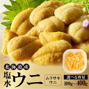 【ふるさと納税】内容量が選べる!北海道産 世壱屋塩水ウニ ( ムラサキウニ ) キタムラサキウニ 冷蔵 生食 旨味 濃厚 身がしっかり 海の幸 海産物 海鮮 海...