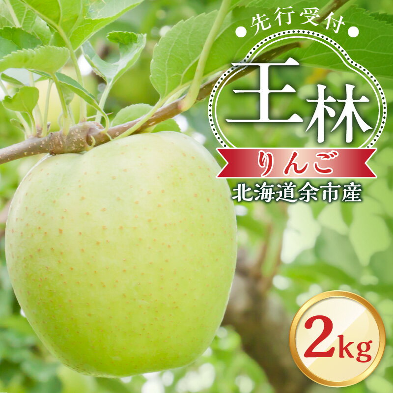 【ふるさと納税】【先行予約2025年10月下旬より発送】りんご（王林）2kg【北海道余市町産】 北海道産 りんご予約 北海道りんご 酸味少ない 甘口りんご みずみずしい りんご ジューシー 果肉やわらか しゃりっとした食感 秋の味覚 北海道特産 北海道 余市町 送料無料のサムネイル