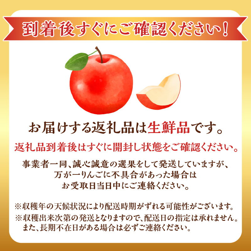 【ふるさと納税】＼ 内容量が選べる ／ 蜜入り 高糖度 りんご（ふじ） 北海道余市町産 パリッとジューシー 北海道産 りんご予約 北海道りんご 蜜入り 高糖度 酸味 甘味 バランス 果肉 果物 フルーツ 旬 秋 北海道 余市町 送料無料
