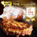 【ふるさと納税】北島豚100％使用！ヨイッチーニ旨味ハンバーグ200g×5個〈ヨイッチーニ〉 お取り寄せ 送料無料