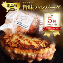 【ふるさと納税】ギフトに!北島豚100%使用!ヨイッチーニ旨味ハンバーグ200g×5個〈ヨイッチーニ〉 お取り寄せ 送料無料