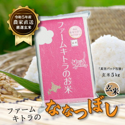 【ふるさと納税】【令和5年産】ななつぼし玄米5kg【1454