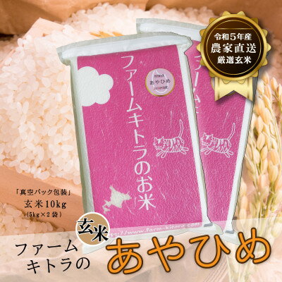 18位! 口コミ数「0件」評価「0」【令和5年産】あやひめ玄米5kg×2袋【1454861】