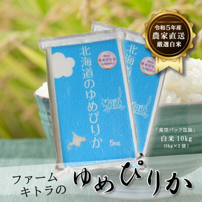 【ふるさと納税】【令和5年産】ゆめぴりか白米5kg×2【1454875】