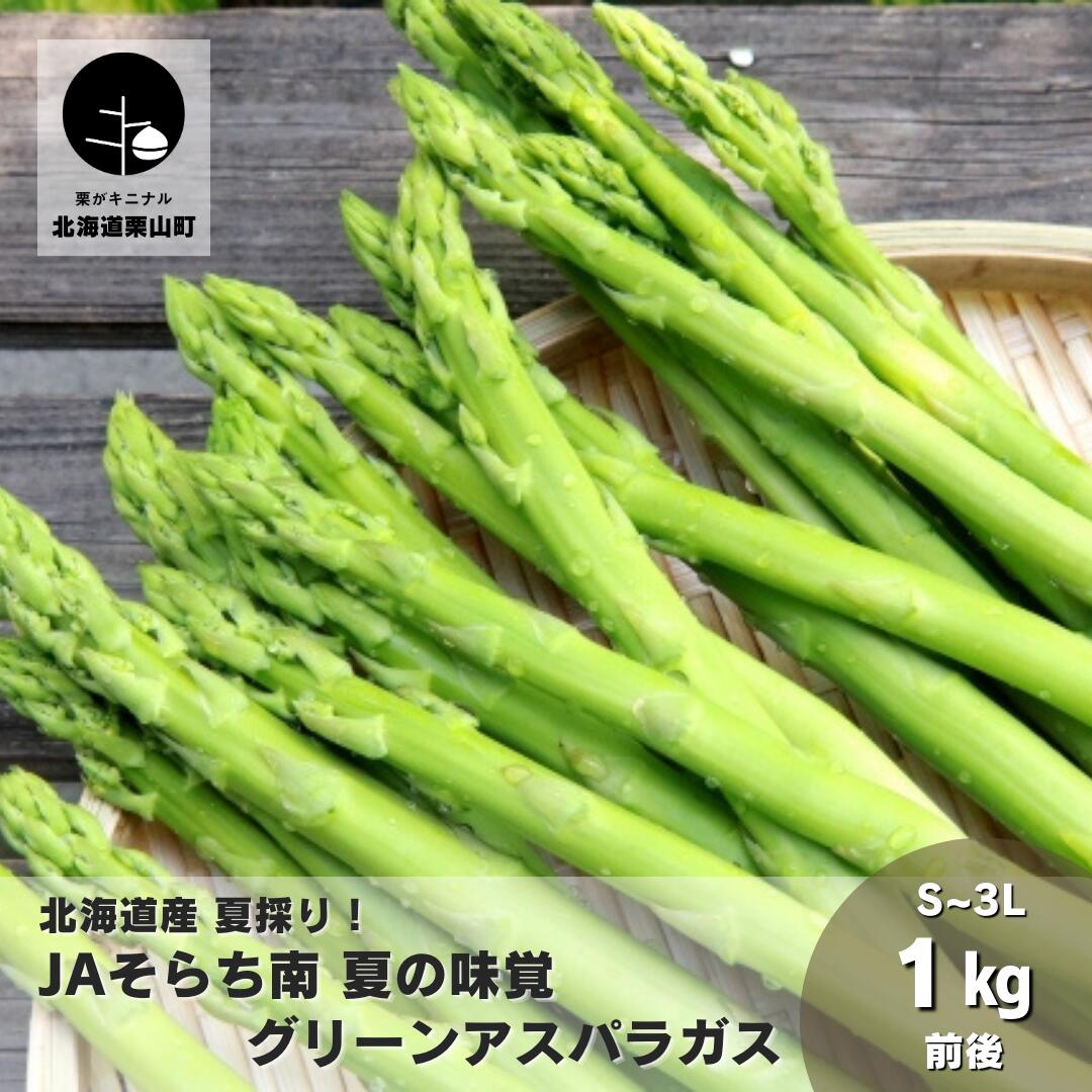 18位! 口コミ数「0件」評価「0」北海道産 夏採り！JAそらち南 夏の味覚「グリーンアスパラガス」S～3L 1kg前後