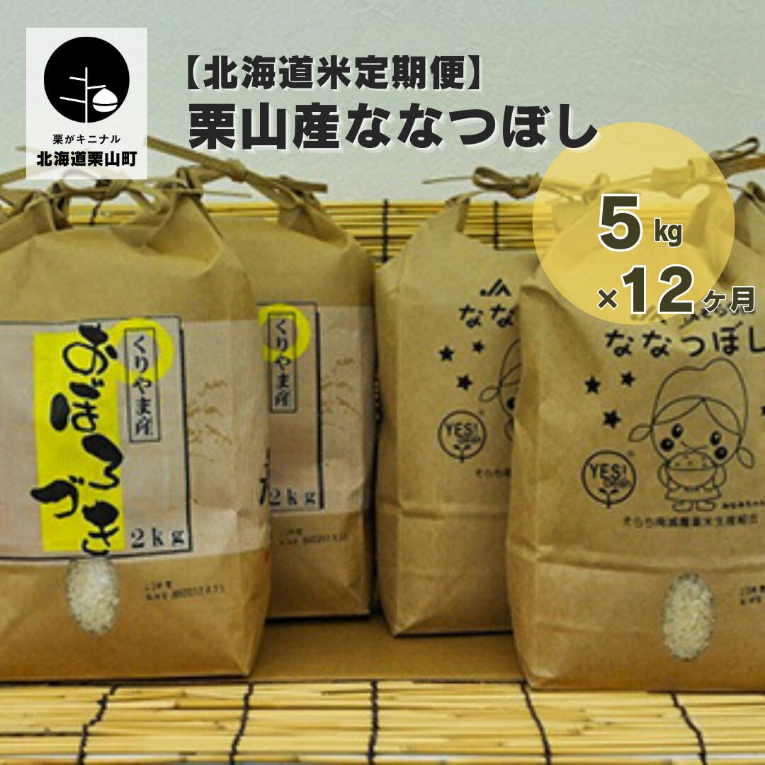 【ふるさと納税】【北海道米定期便】栗山産ななつぼし　5kg×