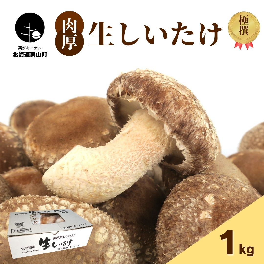 [贈答用]北海道の自然で育った極撰肉厚しいたけ