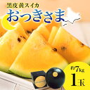 15位! 口コミ数「2件」評価「5」北海道月形町産おつきさま　約7kg（1玉）　【果物類・フルーツ・スイカ・おつきさま】　お届け：2024年7月初旬～7月下旬頃まで