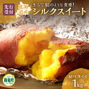 【ふるさと納税】【先行予約】【数量限定】あま〜い畑スイーツ!北海道雨竜町産 さつまいも 「シルクスイート」 M-Lサイズ 1kg 芋 お取り寄せ 野菜 BBQ ...