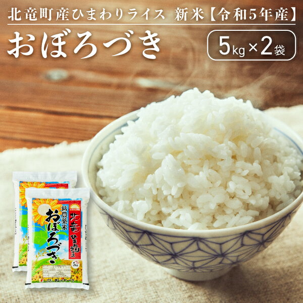 【ふるさと納税】【令和5年産】 おぼろづき 10kg 低農薬米 北海道 北竜町産