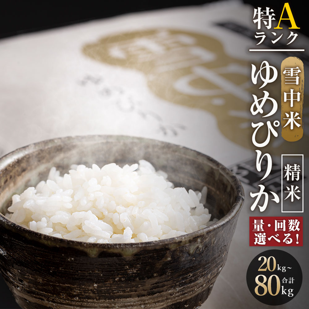 【ふるさと納税】＜容量・定期便回数・発送月が選べる＞ ＜先行予約＞ 令和6年産 ゆめぴりか 精米 1...