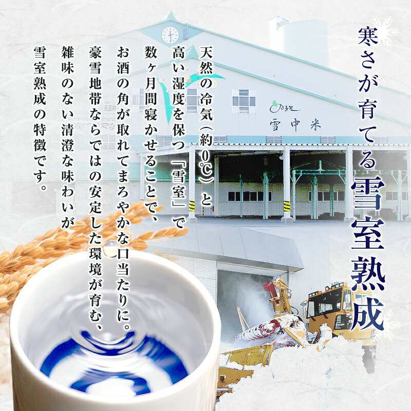 【ふるさと納税】 雪中蔵出し純米酒 雪なごり〜瑞華〜 【選べる容量】720ml・1800ml 雪室貯蔵 酒 お酒 地酒 日本酒 清酒 純米酒 特別純米酒 晩酌 家飲み おうち時間 北海道 沼田町 n-0066var f014389-numata-10000008 北海道沼田町 サンプル画像3