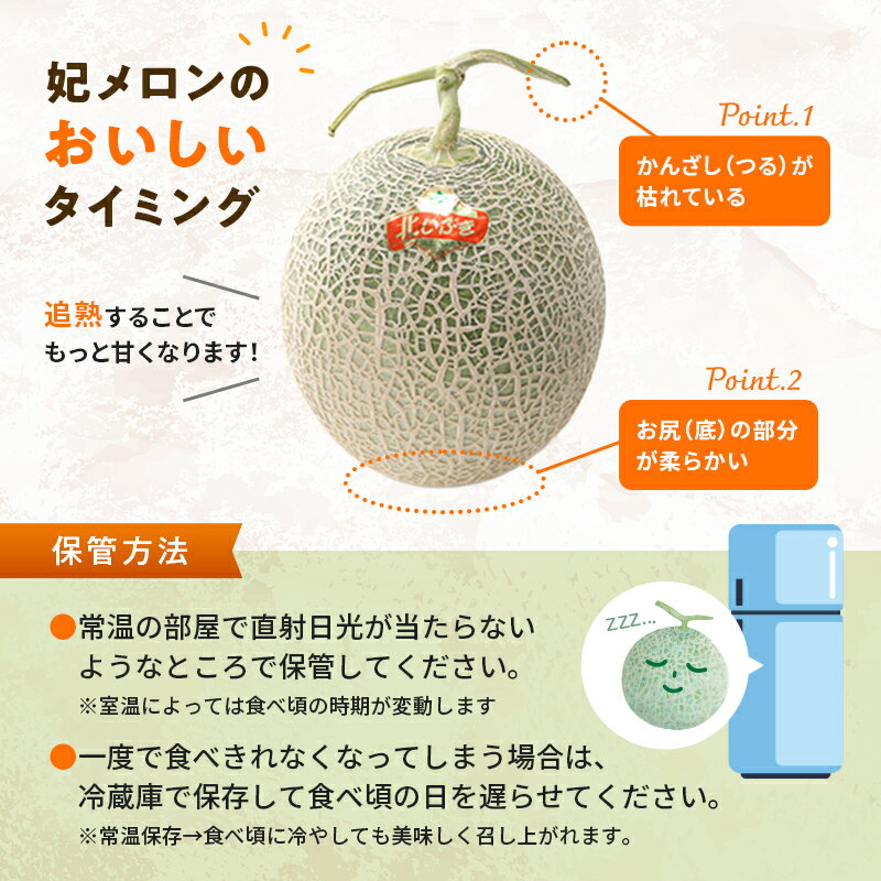 【ふるさと納税】【先行予約】令和8年産 妃メロン 赤肉 大玉 2玉（令和8年7月下旬...
