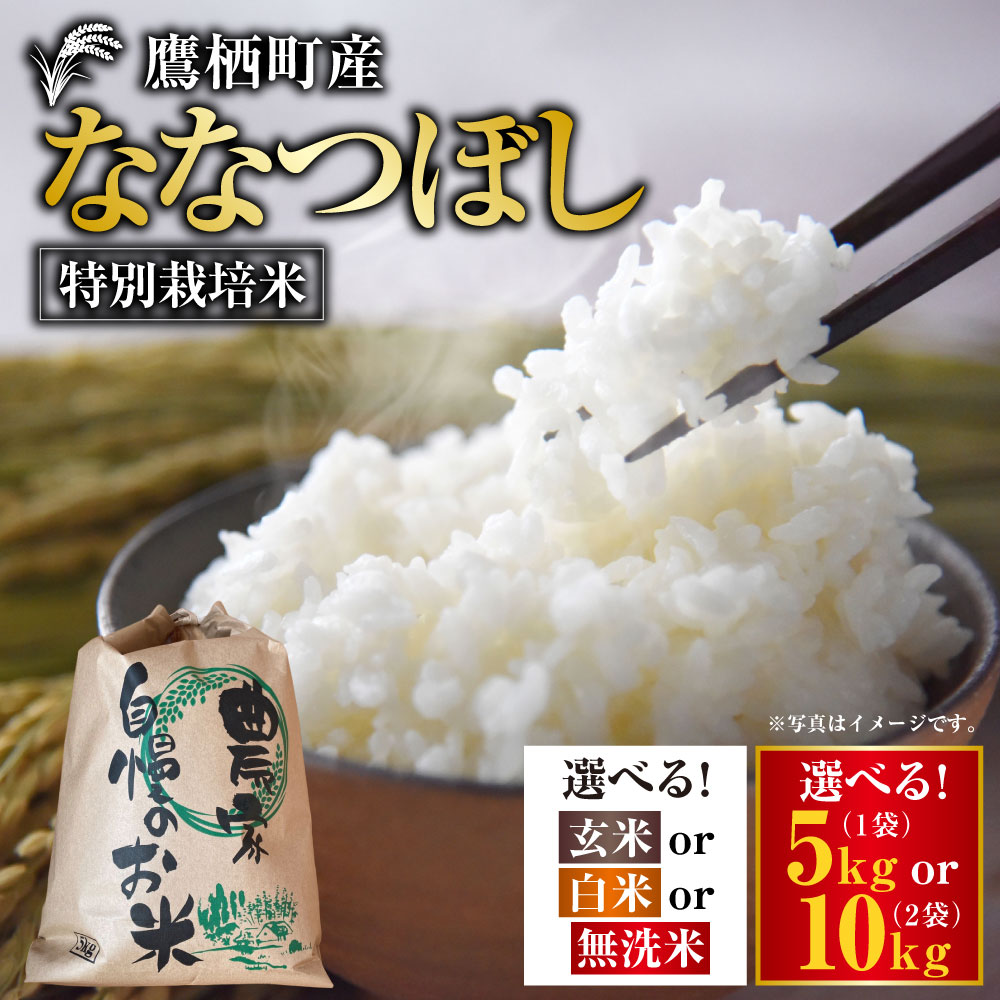 【ふるさと納税】【令和7年産】 ななつぼし (選べる 玄米 白米 無洗米 / 5kg 10kg) 北海道 鷹栖町 たかすタロファーム 米 コメ こめ ご飯 玄米 お米 ななつぼし コメ 玄米 送料無料