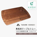 【ふるさと納税】【匠工芸】ふるさと納税限定仕様 無垢材テーブルトレーNEW(ウォルナット) ふるさと納税 北海道 食器 配膳 日用品 東神楽