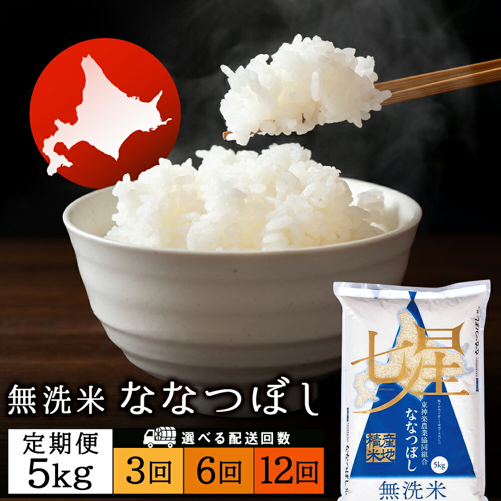 【ふるさと納税】【お米の定期便】ななつぼし 5kg 《無洗米