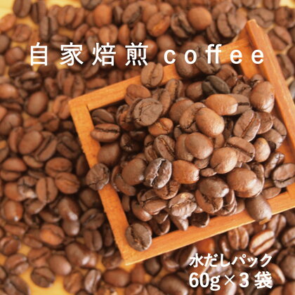 コーヒー 水出し パック 60g×3 自家焙煎 北海道 珈琲豆 コーヒー豆 珈琲 水出しコーヒー アイスコーヒー 4500円 5000円以下