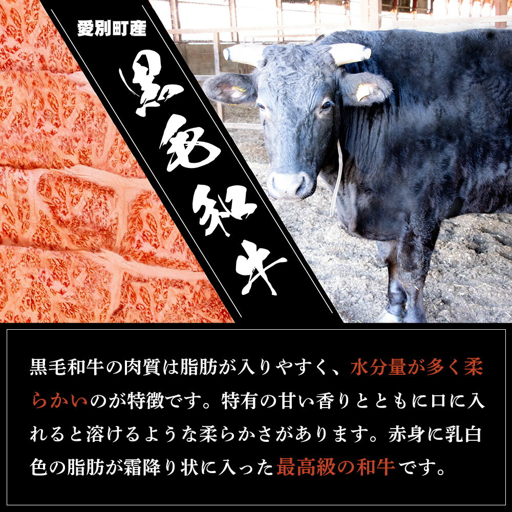 【ふるさと納税】北海道愛別町産黒毛和牛切り落とし1kg（500g×2）【C04203】