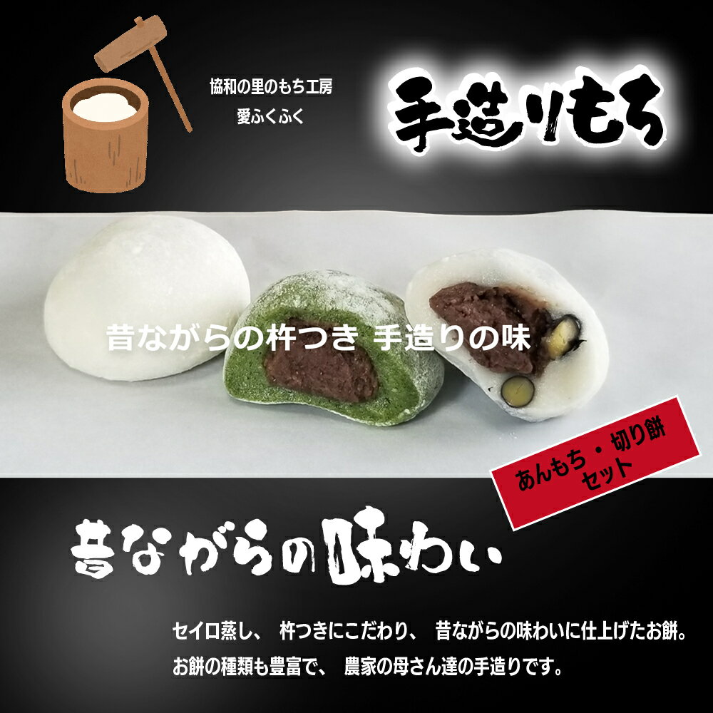 【ふるさと納税】あんもち 切り餅セット あんころもち 【E02202】