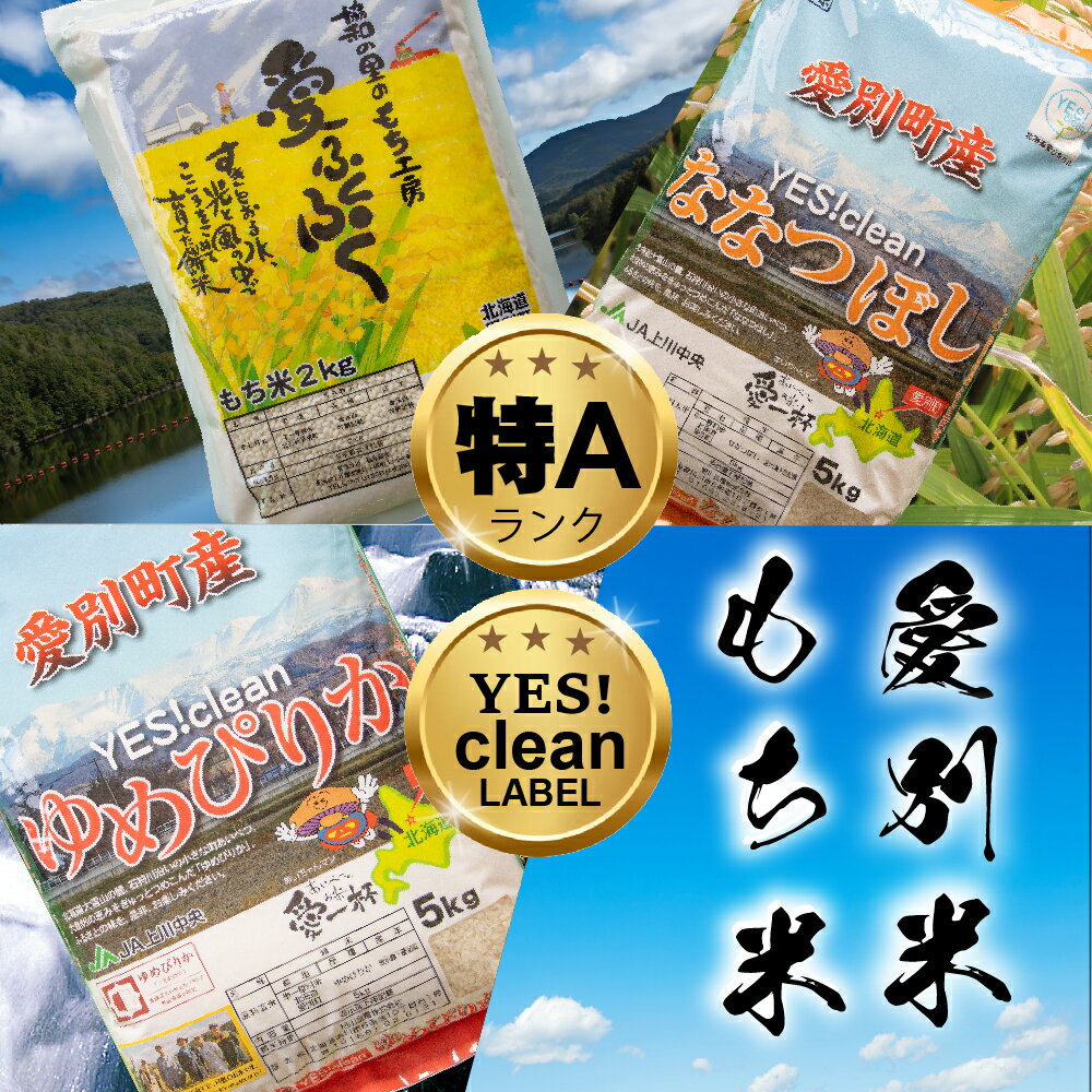 【ふるさと納税】ななつぼし ゆめぴりか もち米 組み合わせセット 北海道産 送料無料 精米 送料無料...