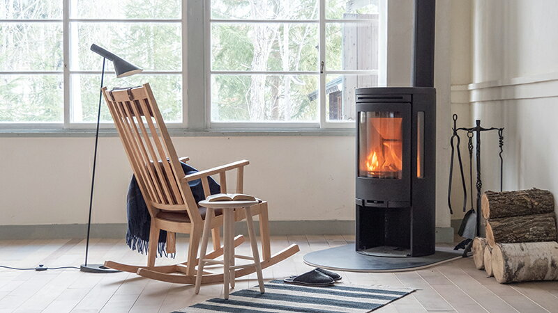 【ふるさと納税】M-chair Rrocking〈ブラウン革〉