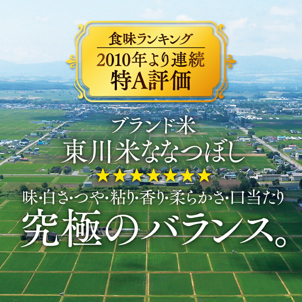 【ふるさと納税】【精米種別・配送月を選べる】令和6年産先行予約【特A】ブランド米 東川米「ななつぼし」20kg