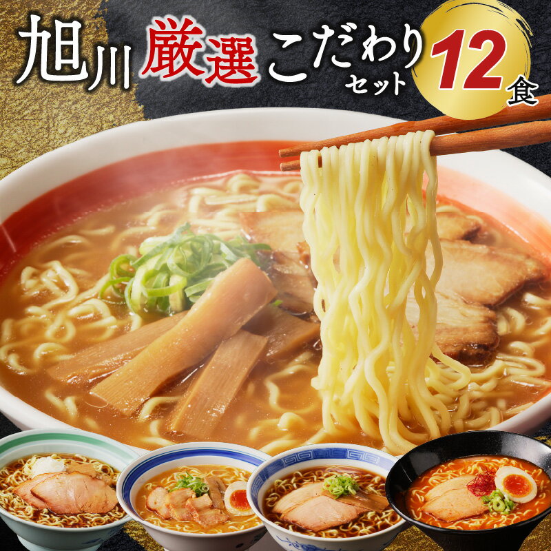旭川厳選こだわりセット12食(旭川名店ラーメン詰合せ)