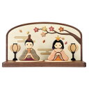 【ふるさと納税】木製寄木ひな人形 Aタイプ